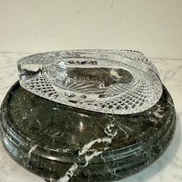 Godinger Crystal Scotch Tape Dispenser Cut Glass Office Desk Decor - Picture 6 of 6